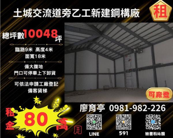 土城交流道可廠登工業區工業地廠房農地店面詠騰工商