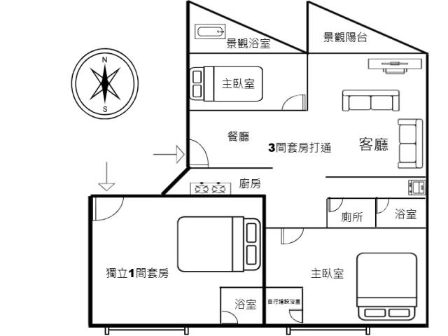 高雄鳥松大樓_套房-15