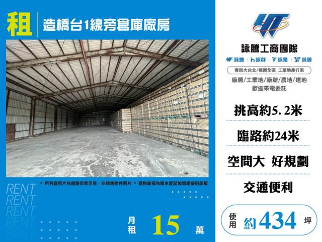造橋台1線旁倉庫廠房