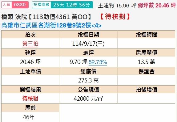 仁武拍賣公寓-2