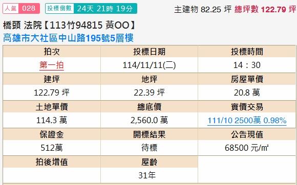 高雄大社法拍透天-1