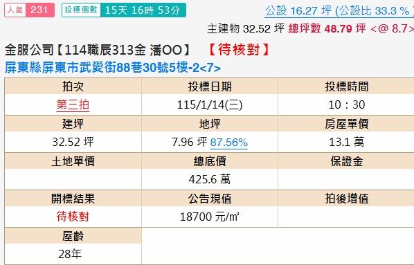 屏東市大樓法拍-1