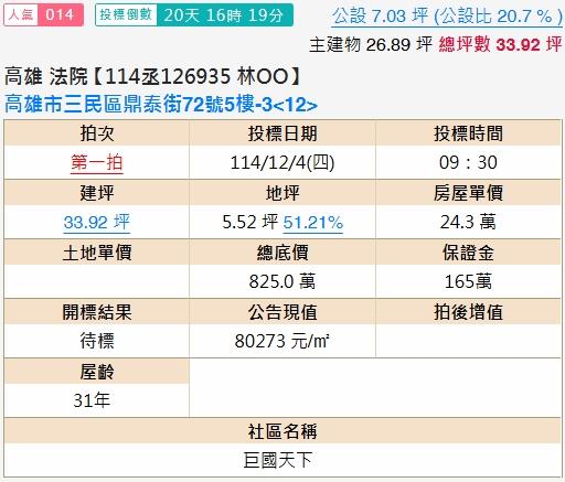 高雄大樓法拍-2