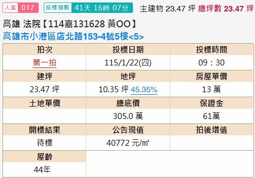 小港法拍公寓-2