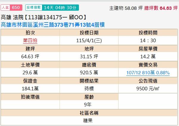 高雄透天拍賣-1