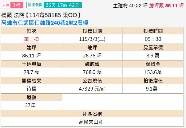 高雄透天法拍-2