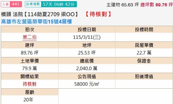 高雄左營法拍透天-2