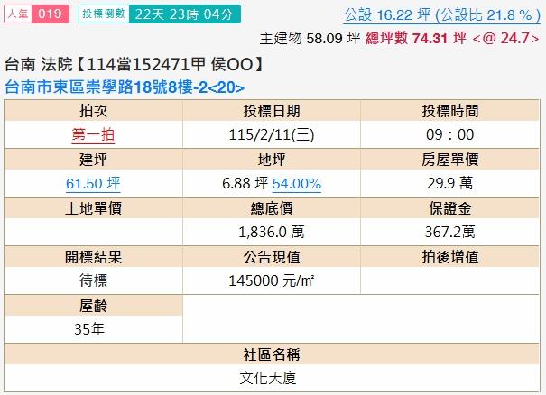 台南東區法拍大樓-1