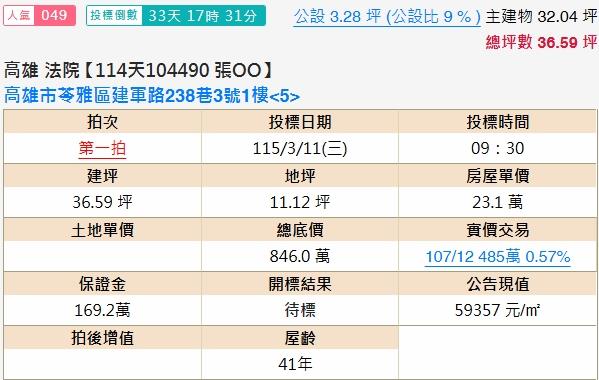 高雄苓雅法拍公寓_一樓-2
