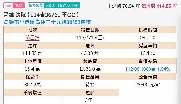 高雄小港透天法拍-2