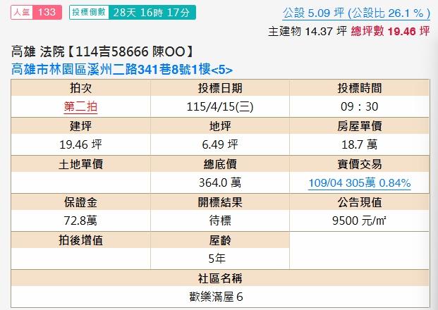 高雄華廈法拍-2