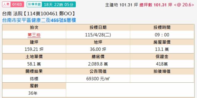 台南安平法拍透天-2