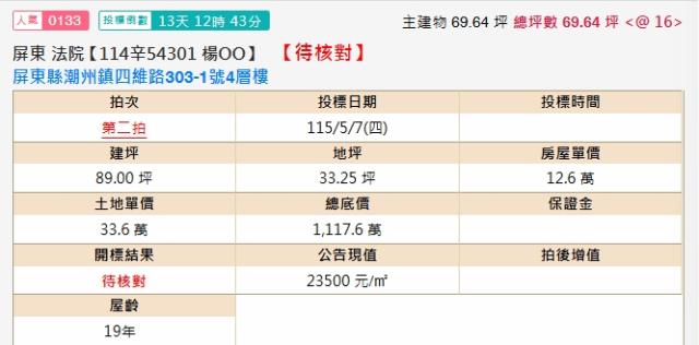 潮州透天法拍-1
