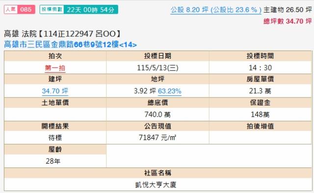 三民區法拍大樓-3