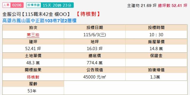 鳳山拍賣透天-2