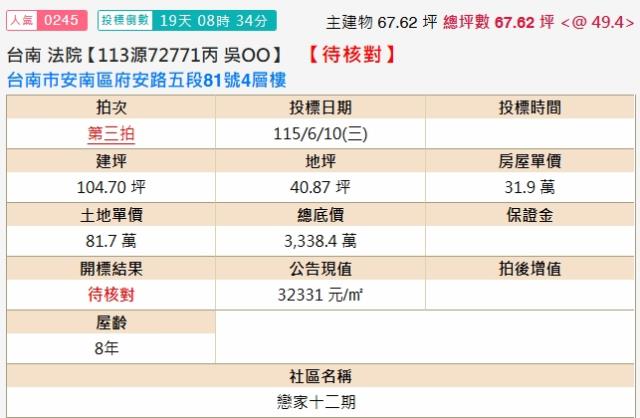 台南安南透天拍賣-2