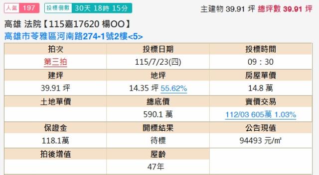苓雅法拍公寓-2