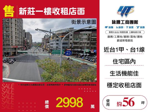 新莊一樓收租店面