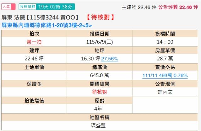 屏東法拍華廈-2