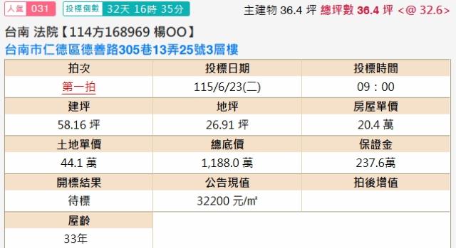台南仁德法拍透天-2