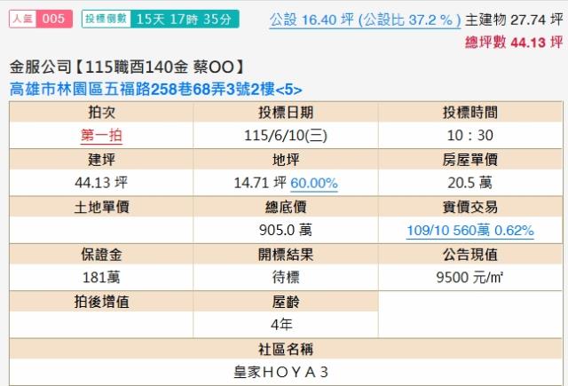林園公寓法拍-2
