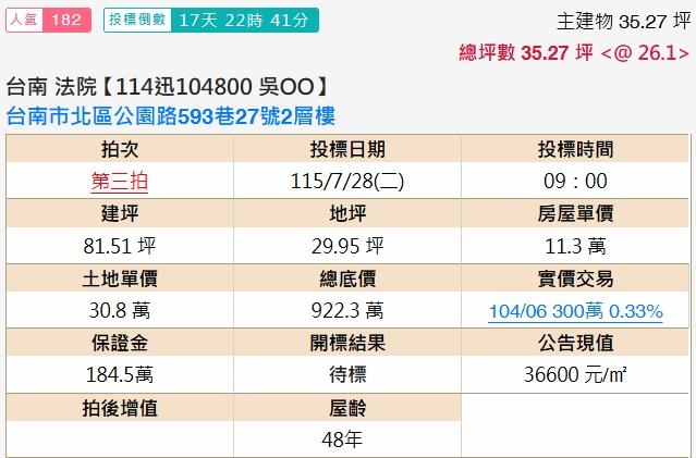 台南透天法拍-2