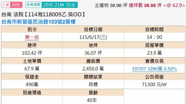台南新營透天法拍-2