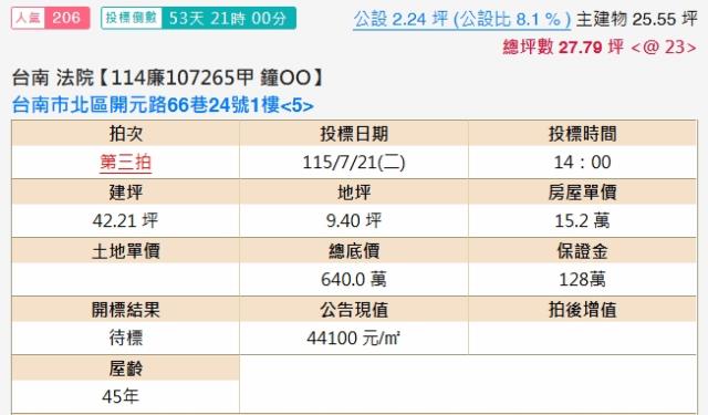 北區法拍公寓-1