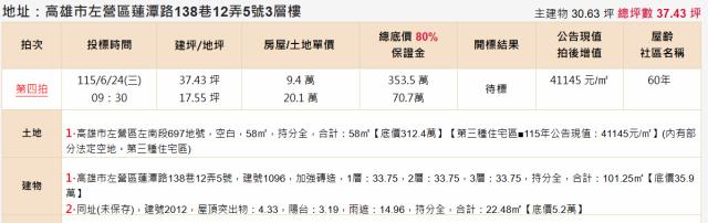 高雄左營透天法拍-2