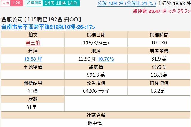 台南大樓法拍-2