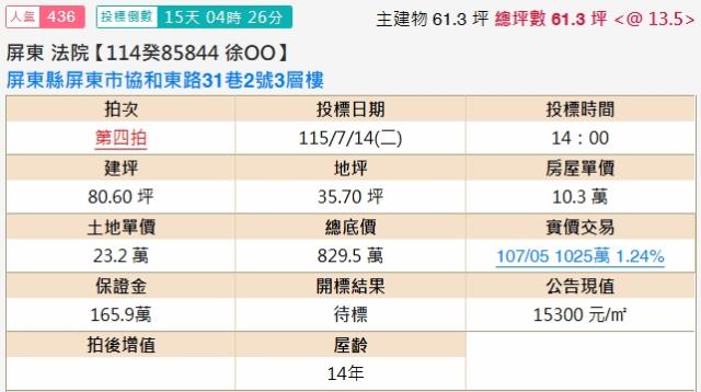屏東市透天法拍-1