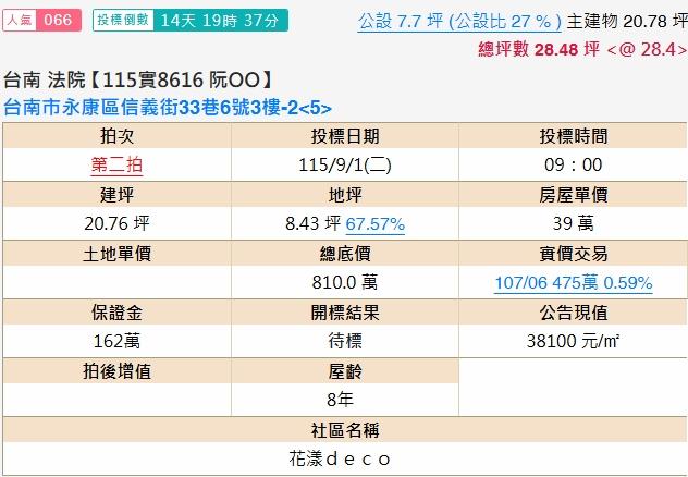 台南永康法拍華廈-2
