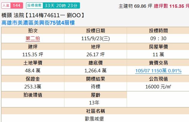 高雄透天法拍-2
