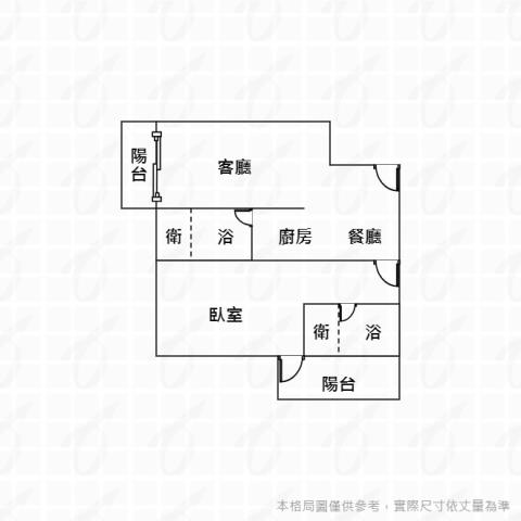 百萬夜景特大雙衛套房