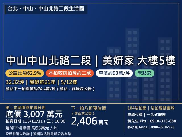 中山區大樓拍賣-1