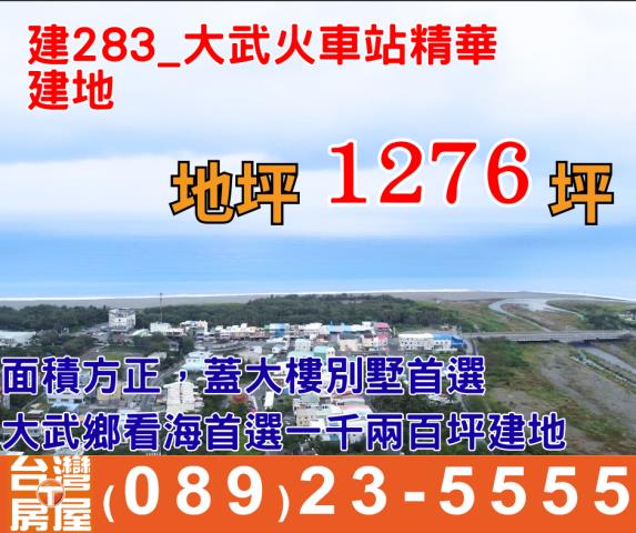 大武火車站精華建地
