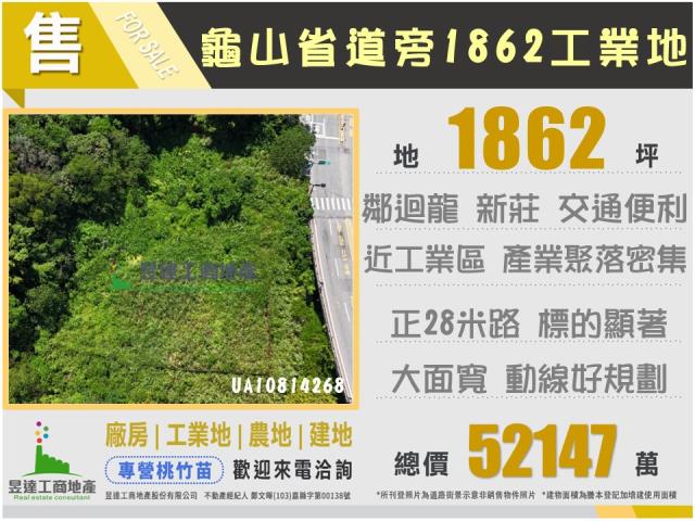 省道旁工業地桃園迴龍樹林